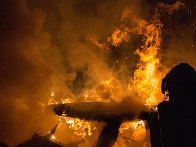 Zapaljeno vozilo na Ilidži